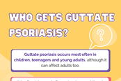 Who gets guttate psoriasis?